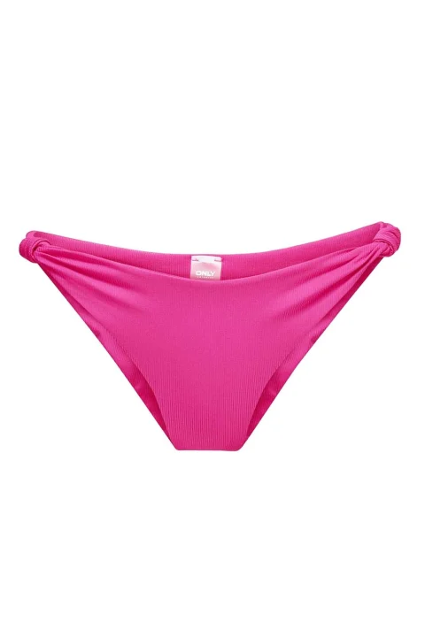 Bikini Bottom Onlsienna Rib Knot Brazilian 15314222 18-2436 TCX fuchsia purple