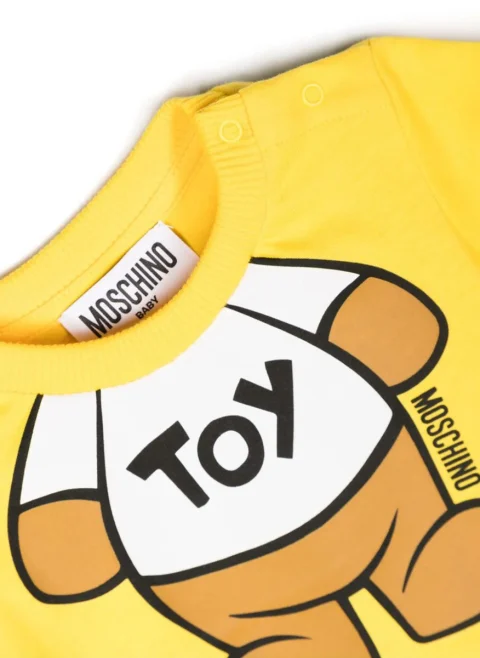 Тишърт с принт Moschino Kids — снимка 9