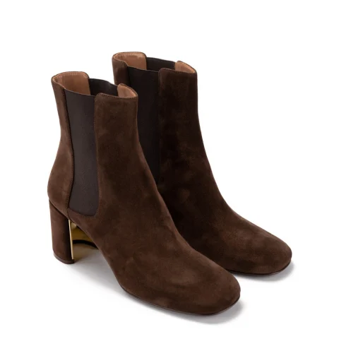 Дамски тъмнокафяви боти Casadei — снимка 7