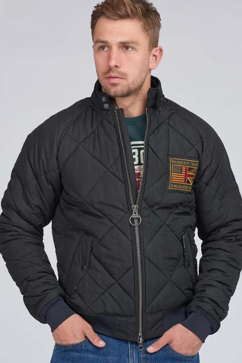 Яке Quilted Merchant MQU1326 bk11 black — снимка 2