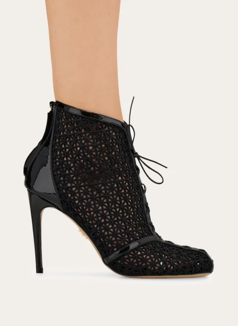 Боти на ток с 'Macramé' дизайн Ferragamo — снимка 4