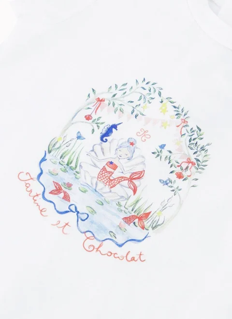 Тишърт с принт 'Summer Treasure' Tartine et Chocolat — снимка 12