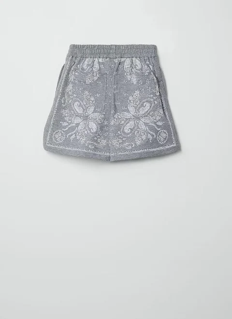 Къс панталон с принт Brunello Cucinelli Kids 4