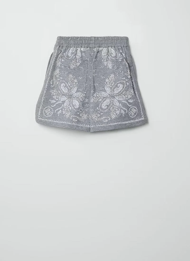 Къс панталон с принт Brunello Cucinelli Kids 4