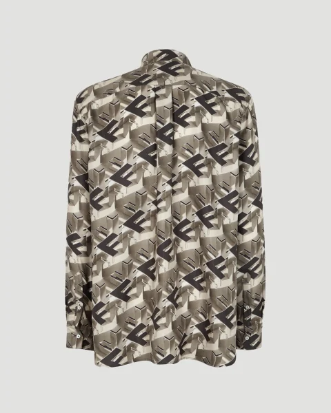Multicolor Silk Shirt in Multicolour — снимка 2