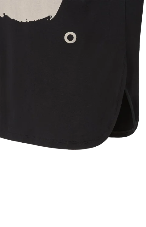 Jersey T-Shirt with Ti Amo Print in Black — снимка 2