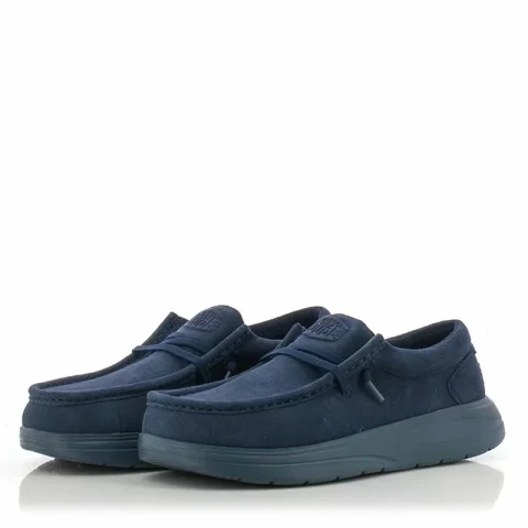 Мъжки Ежедневни HEY DUDE – 41975-4WT WALLY COMF NAVY/BLUE — снимка 3