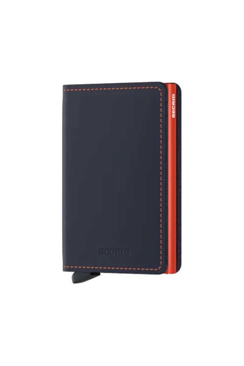 Wallet Secrid Miniwallet Matte Nightblue & Orange MM-Nightblue & Orange