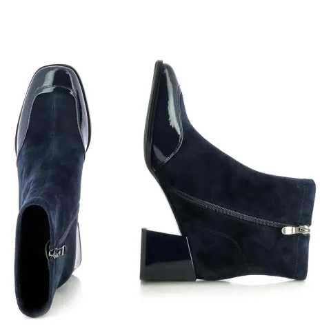 Дамски Боти На Ток CARLO FABIANI – 26362011 BLUE SUEDE — снимка 5