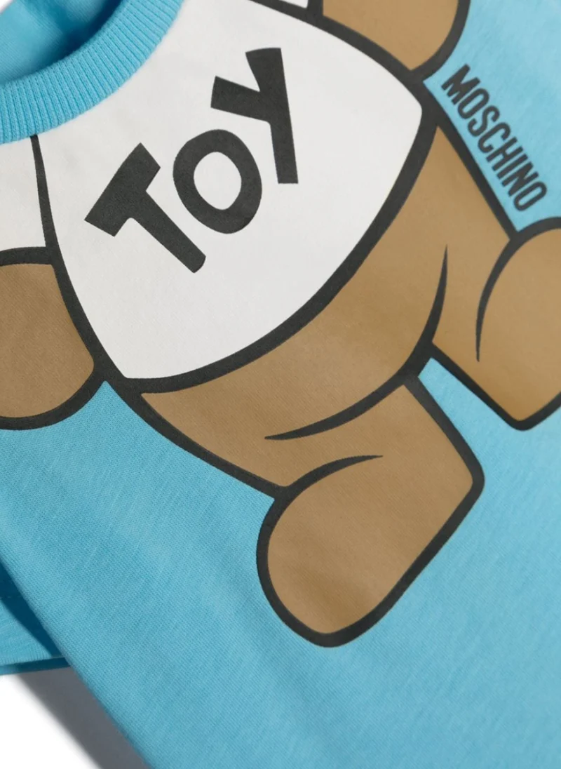 Тишърт с принт Moschino Kids — снимка 12