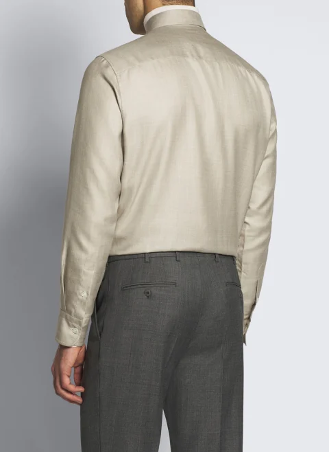 Класическа риза с коприна Brioni — снимка 2