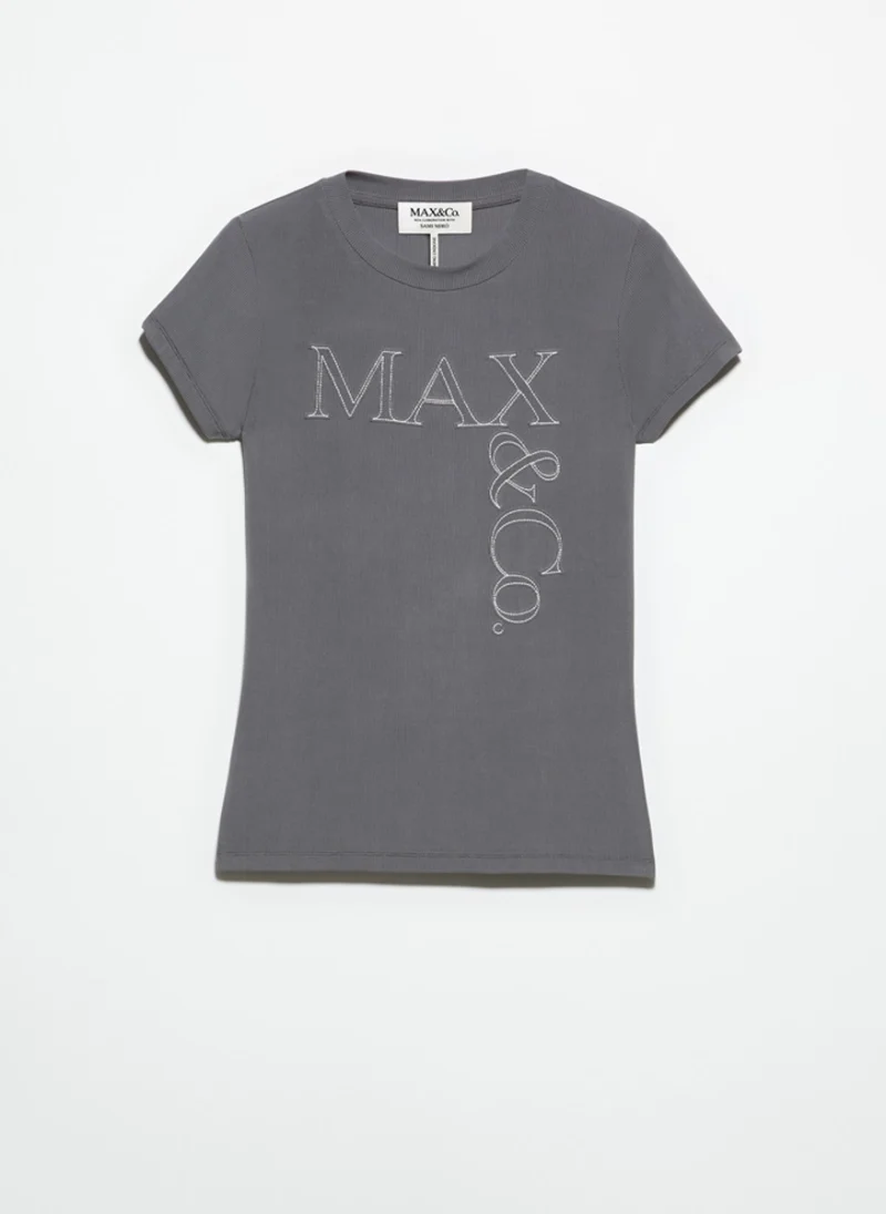 Тениска с лого Max&Co Mclgirone — снимка 5