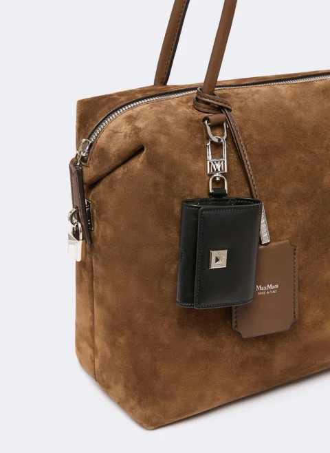Велурена чанта 'Boston' Max Mara Mxaholdallglide — снимка 4