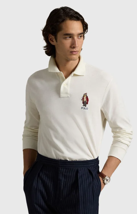 Поло шърт с лого бродерия Polo Bear