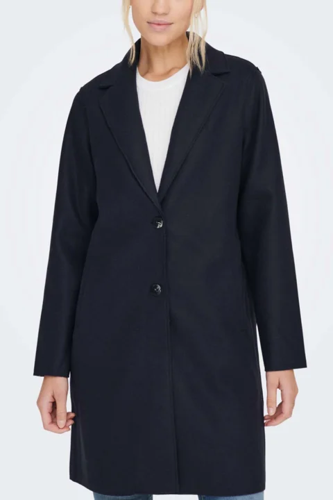 Палто Onlcarrie Bonded Coat Otw Noos 15213300 C-N10 Black — снимка 2