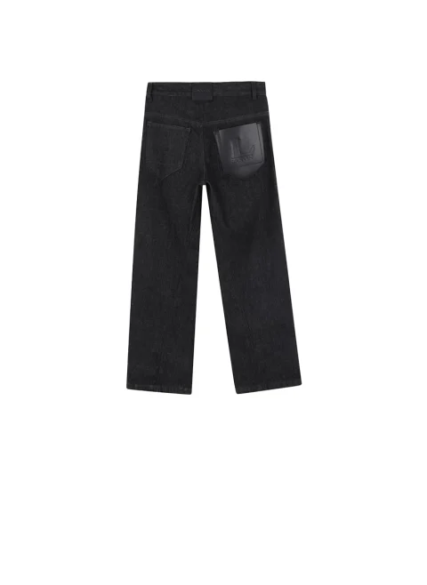 Деним с контрастен детайл Lanvin Kids — снимка 2