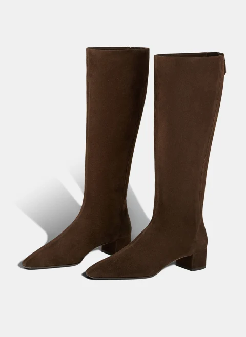 Велурени ботуши 'Saint Honore' Aquazzura — снимка 4