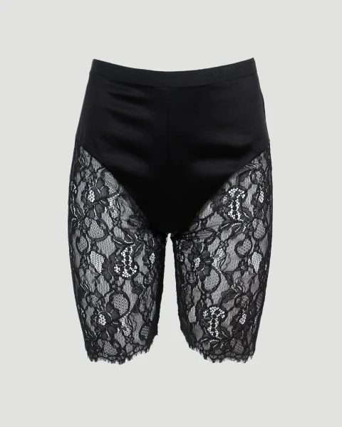 Lace-Panelled Shorts