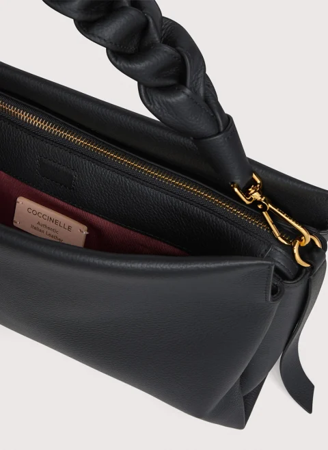 Кожена чанта Coccinelle Boheme Medium — снимка 9