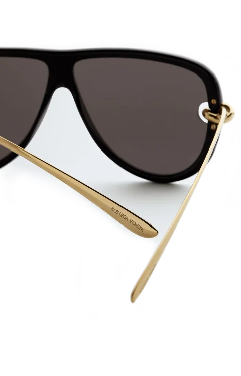 Knot Aviator Sunglasses in Black/Grey — снимка 3