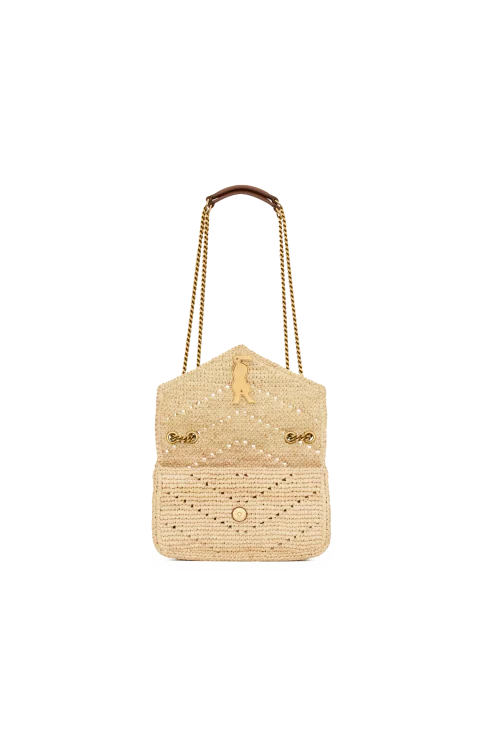 Loulou Mini Shoulder Bag in Raffia — снимка 3