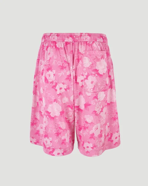 Pink Shorts with Floral Motif — снимка 2