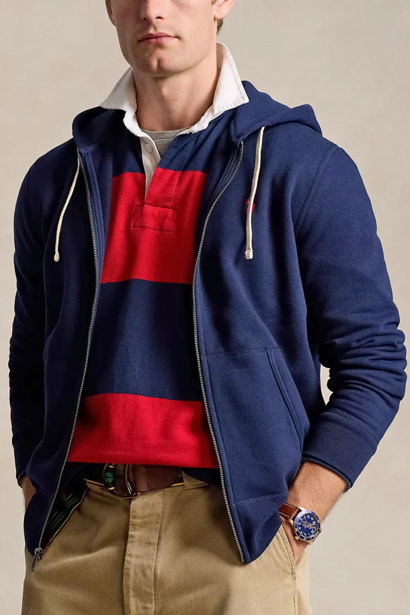 Жилетки Lsfzhoodm6-Long Sleeve 710813297004 410 navy — снимка 2
