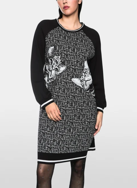 Рокля с 'cat' мотив Marc Cain Sports — снимка 2