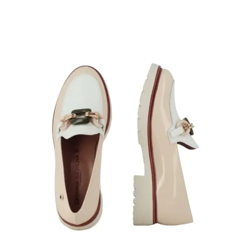 Дамски Лоуфър DONNA SERENA – 8B5600DM GOLDES BEIGE/WHITE — снимка 5