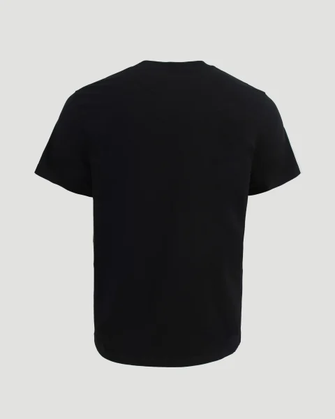 Cotton T-Shirt in Black — снимка 3