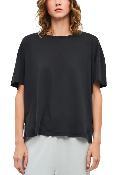 T-Shirt Oversized-Raw Edges DLWT000155 vintage black