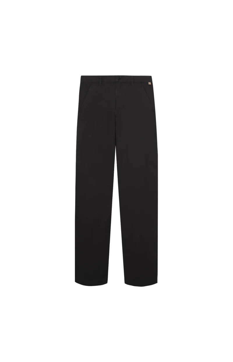 Cotton Twill Chinos in Black