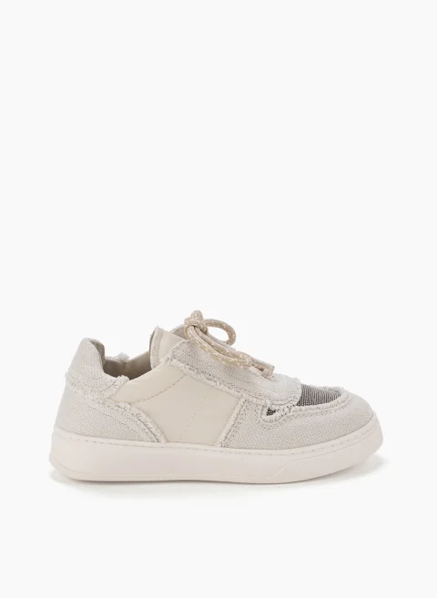 Кецове с лен Brunello Cucinelli Kids