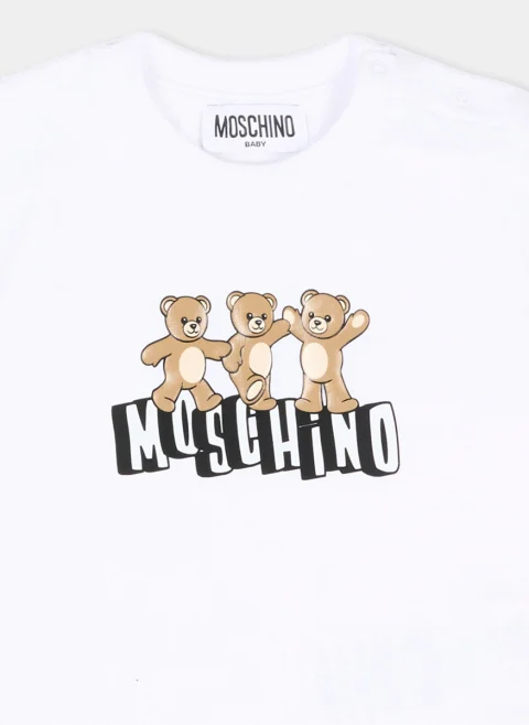 Сет `Teddy` тениска и къси панталони Moschino Kids — снимка 2