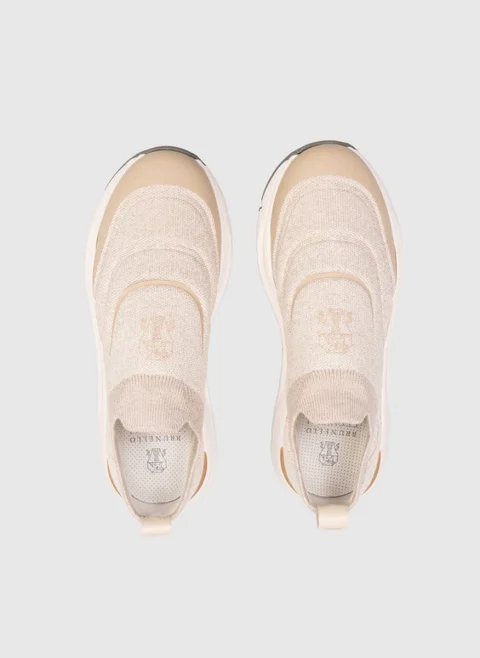 Кецове 'Cotton knit' Brunello Cucinelli Kids — снимка 4