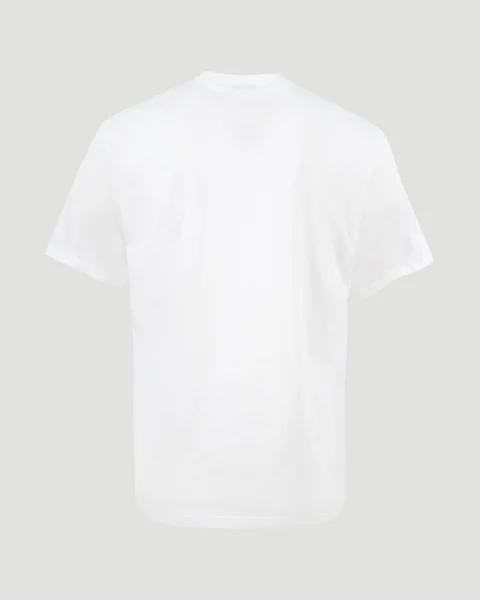 Crew Neck T-Shirt in White — снимка 3