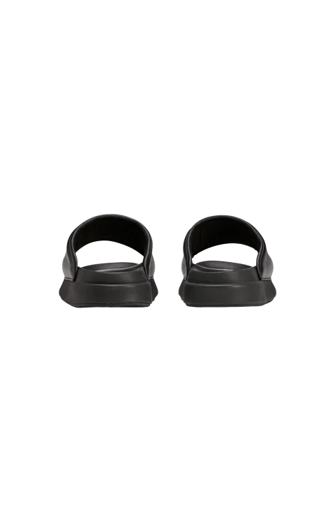 Black Leather Slides — снимка 4