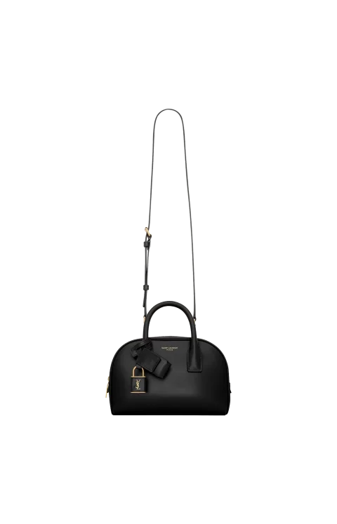 Sac De Jour Boston Mini Bag in Box Leather in Black — снимка 4
