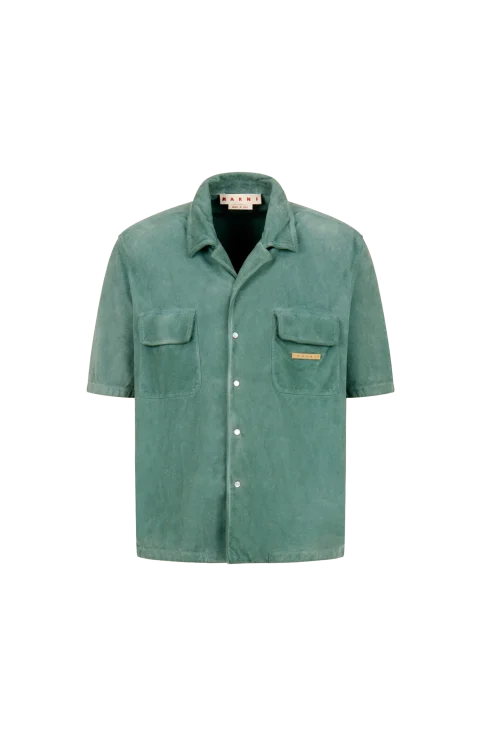 Suede Shirt with Pockets
