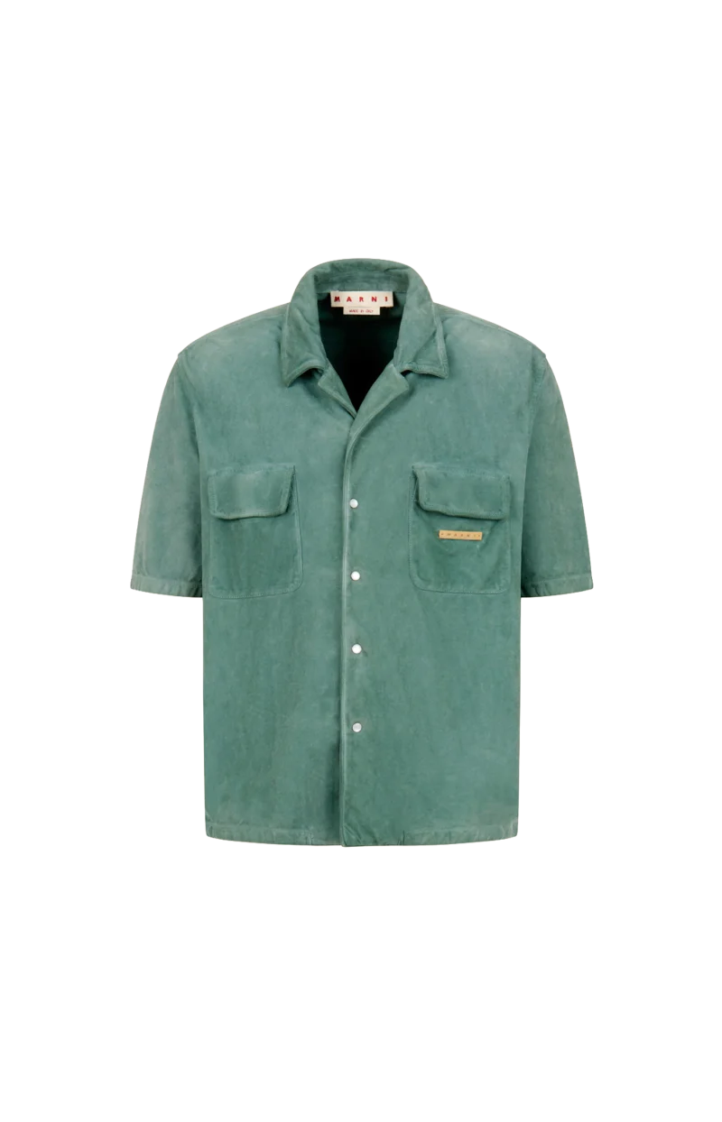 Suede Shirt with Pockets
