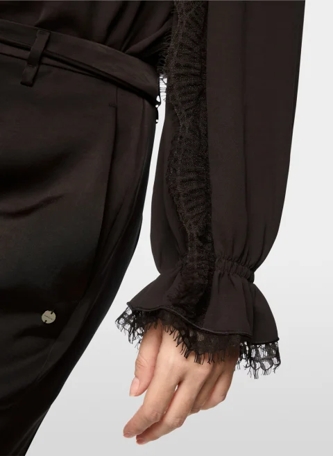 Блуза с дантела Marc Cain Collections — снимка 5