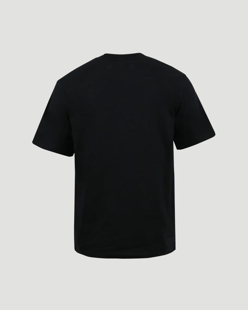 Oversized Cotton T-Shirt in Black — снимка 2