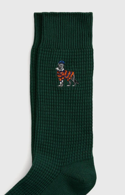 Памучни чорапи с POLO BEAR лого бродерия — снимка 2