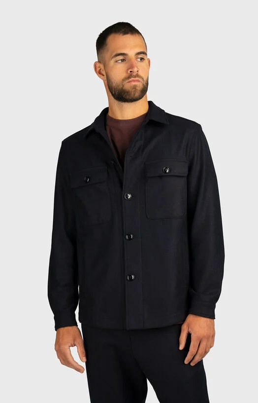 Вълнена риза с дълъг ръкав