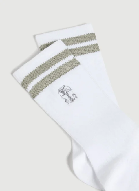 Чорапи с лого детайл Brunello Cucinelli Kids — снимка 7