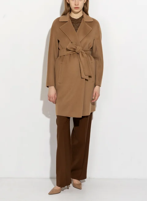 Палто с кашмир 'Robe cut' Max Mara Studio Msttenore — снимка 10
