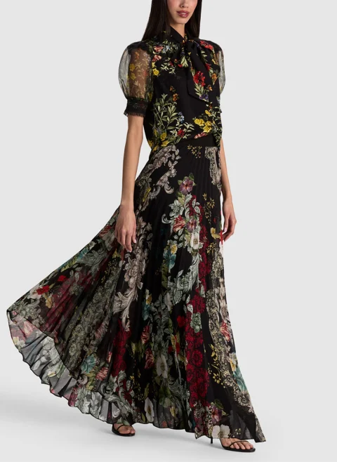 Блуза с флорален принт 'Brentley' Alice + Olivia