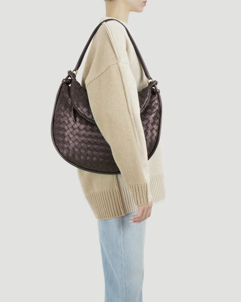 Gemelli Large Leather Shoulder Bag — снимка 2