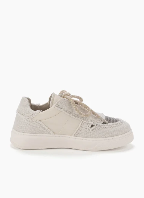 Кецове с лен Brunello Cucinelli Kids — снимка 4