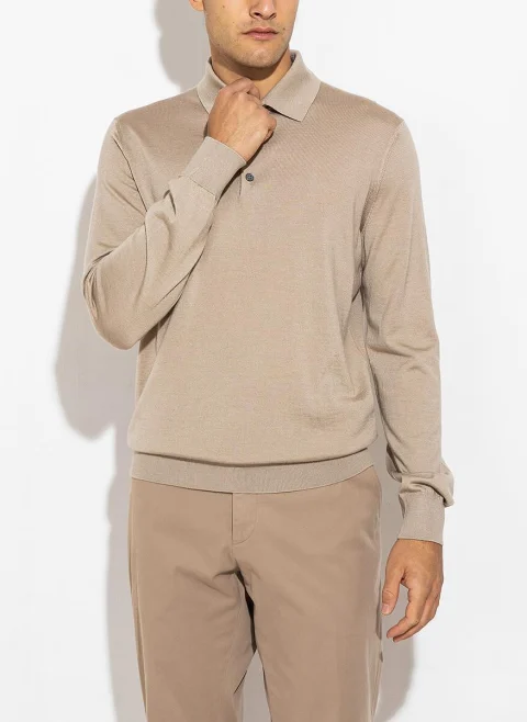 Полошърт от кашмир и коприна Zegna — снимка 12